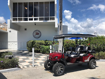 6 Seat Golf Cart rental at Ocean Reef Club Key Largo FL — family friendly